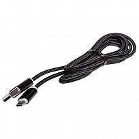 Кабель USB - microUSB 3.0А 1,5м SKYWAY Черный в коробке